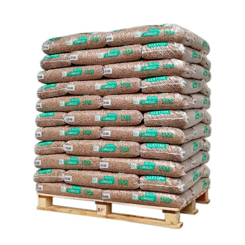 Pellet Limouzi – Palette 66 sacs x 15 kg (DIN Plus &; PEFC)